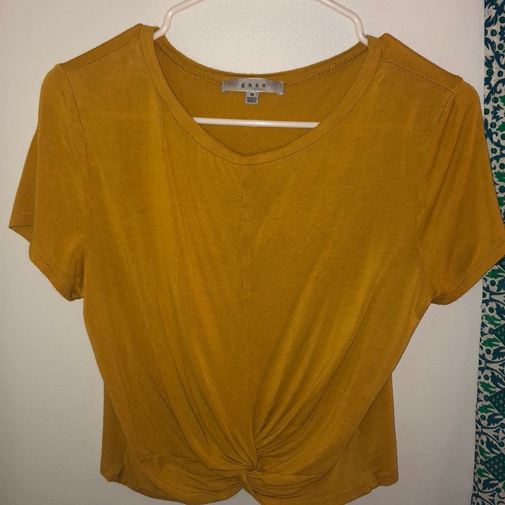 Yellow Crop Top